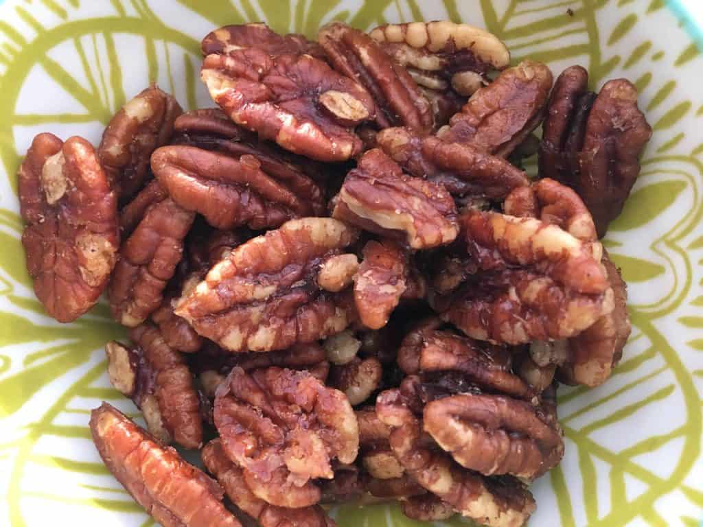 Roasted Maple Pecans Ready to Eat